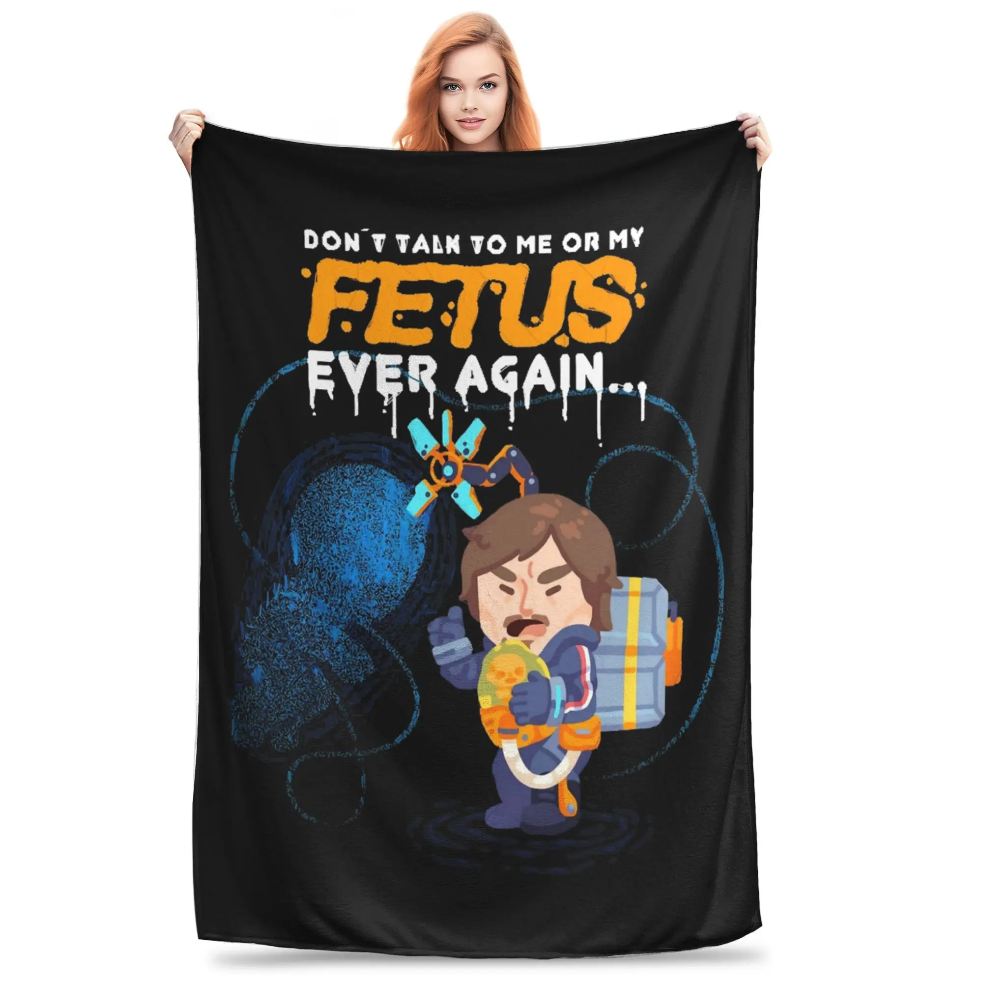 

Hardship Cataclysm Destroys Living Things Death Stranding Подарочное одеяло Фланелевые пледы для постельного белья для отдыха Весна