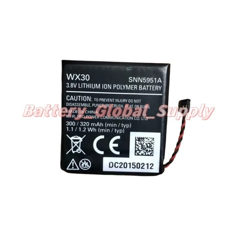 

SNN5951A Smart Watch WX30 Battery 3.8V 300mAh High Quality 1PCS Brand New -