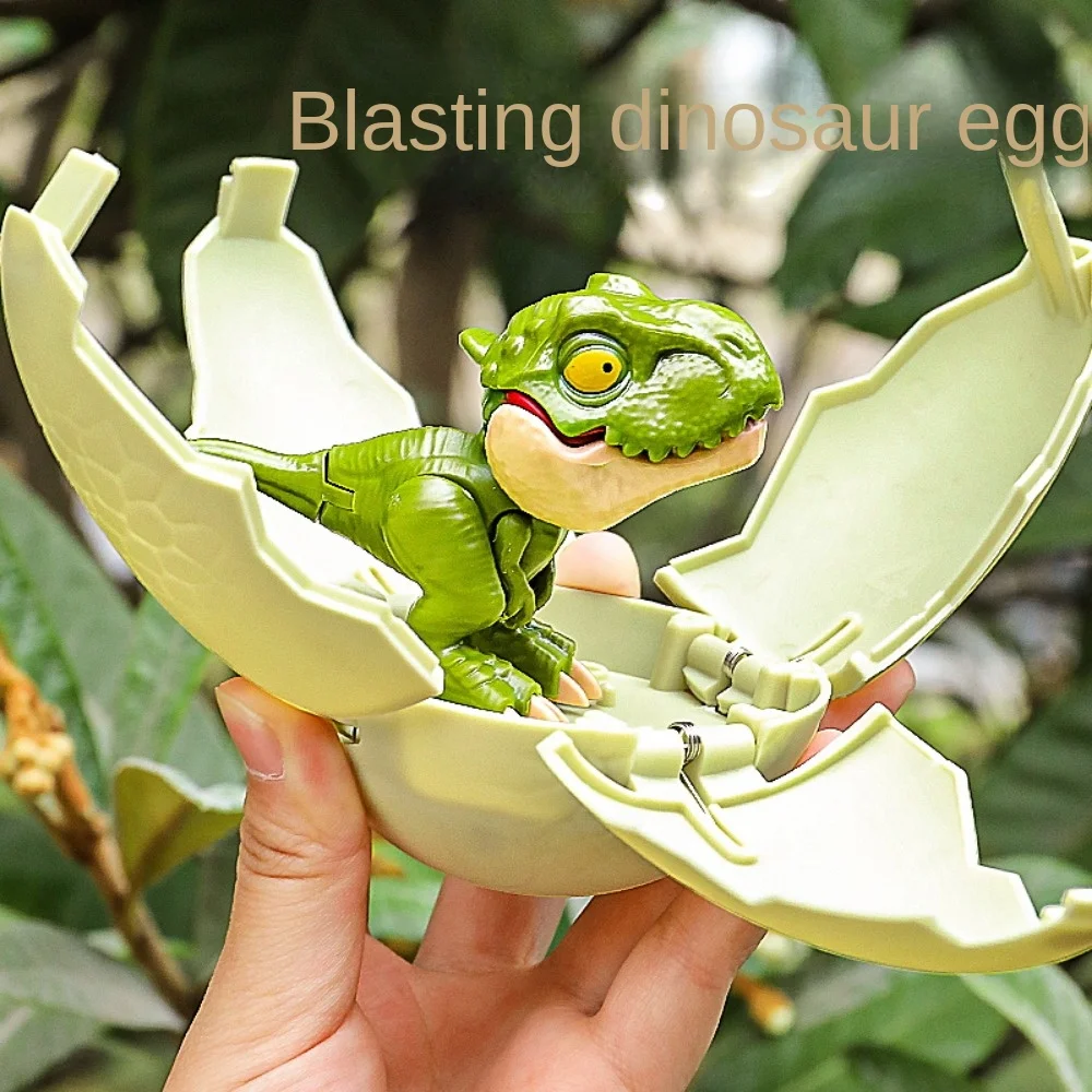 

Детская игрушка-трансформер: яйцо динозавра, милый Тираннозавр, кусающий палец, сюрприз-бокс, имитация животного