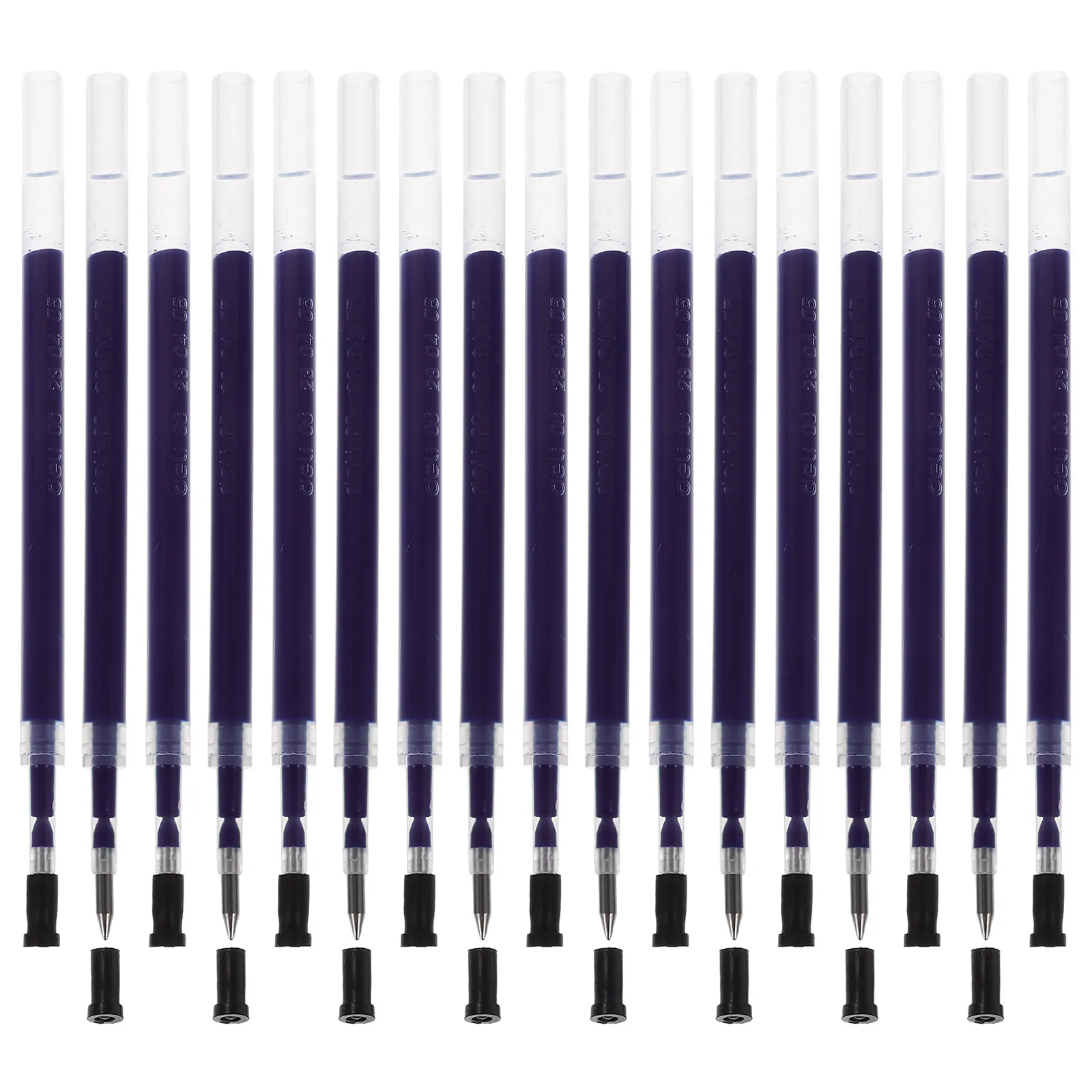 

20Pcs Neutral Pen Refills Press Type Gel Ink Fine Point Smooth Flow Plastic Refills Students Supplies Office Study Decorative