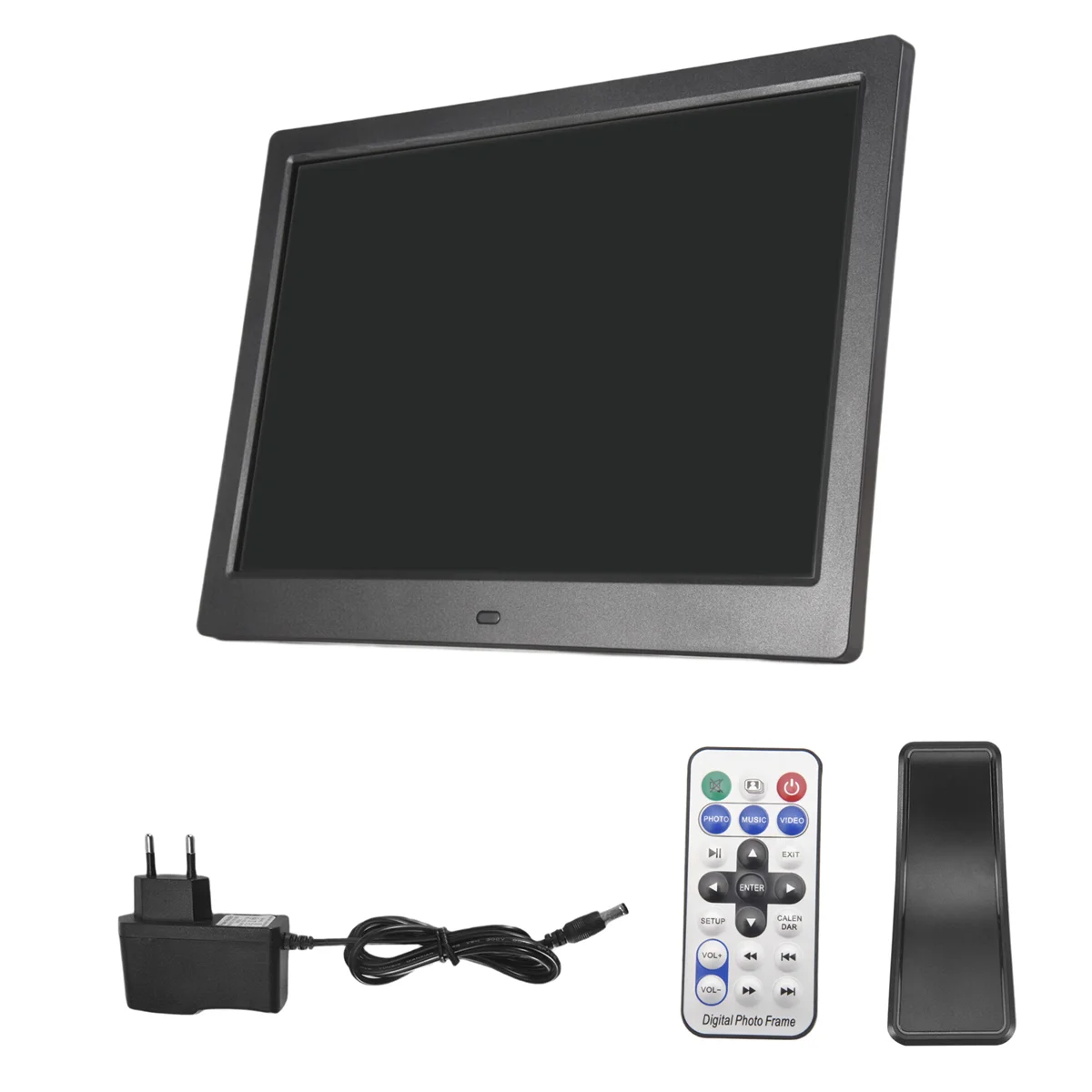 AA91 Digital Picture Frame, 12 Inch Digital Photo Frame with Wireless Remote Control, Support SD Card/USB EU PLUG