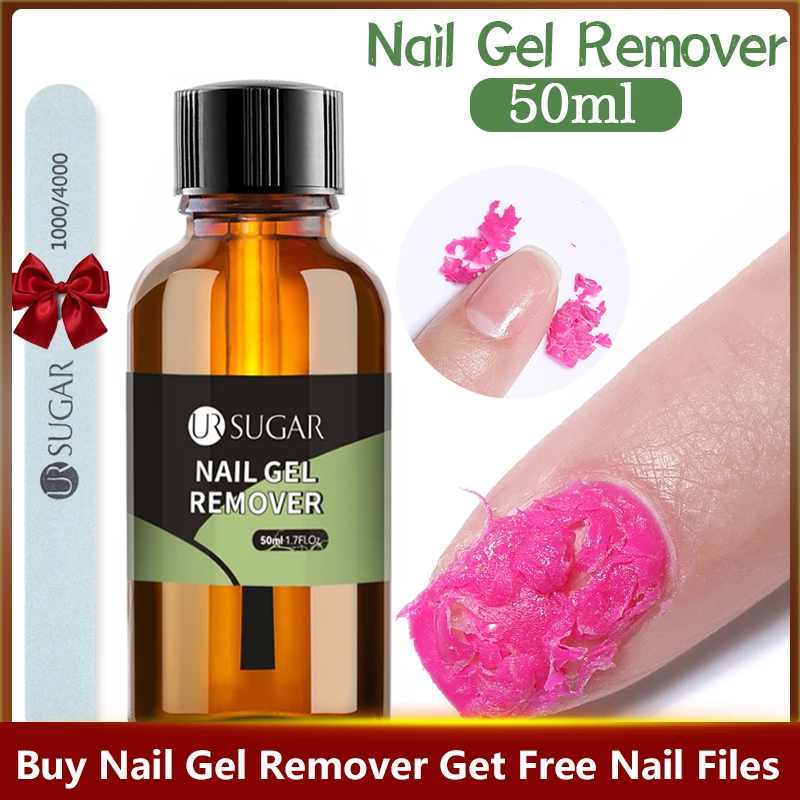 

UR SUGAR 50ml Nail Gel Remover Burst Removal Fast Acrylic Clean Degreaser Delete Magic Burst For Nail Art Semi Permanent Varnish