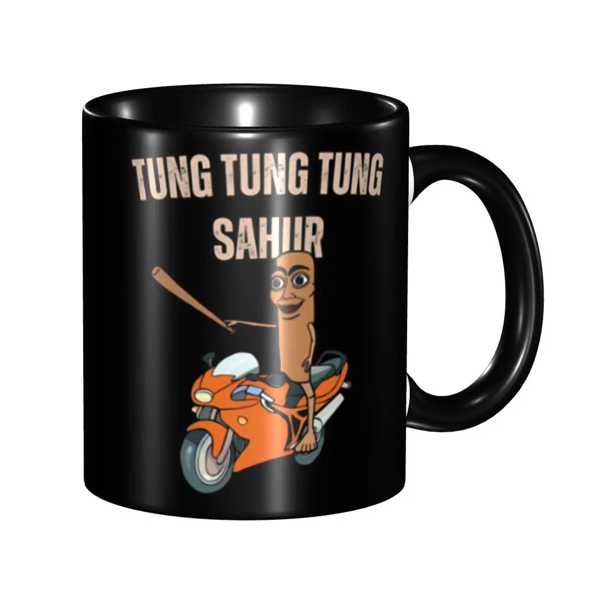Tung Tung Tung Sahur Mug Custom Funny Meme Italian Brainrot Ceramic Coffee Mug Creative Gift