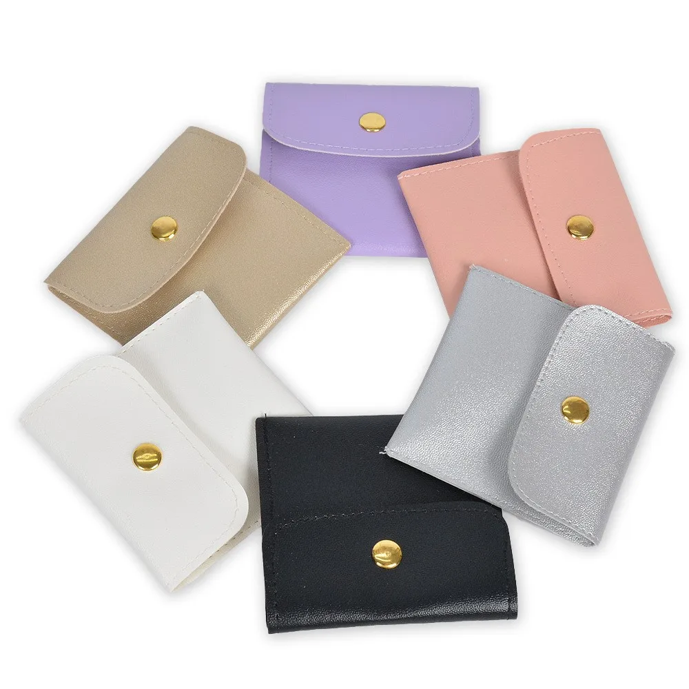 Pouch For Bracelets Pu Leather Pu Leather Bag Compact Jewelry Organizer Stylish Pouch For Necklaces For Dressers Home Gifts