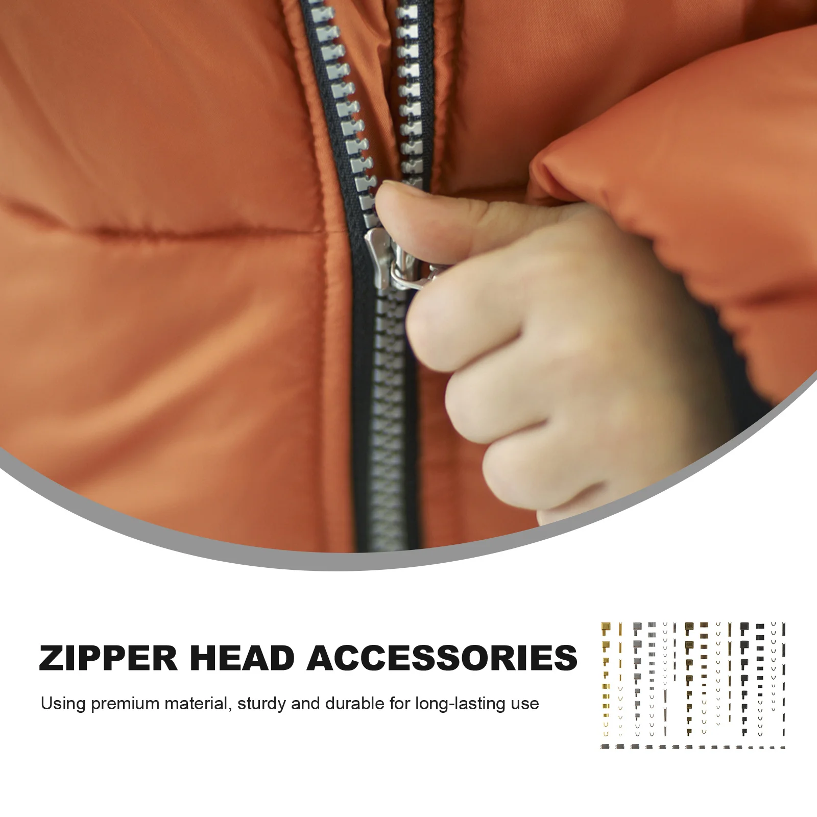 48 مجموعة سستة رئيس الملحقات استبدال قوي لإصلاح الملابس سستة المتزلجون التجنيب الإدراج دبوس وقف القمم