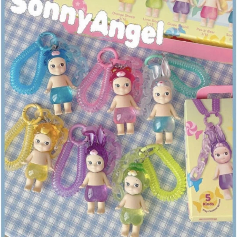 Sonny Angel Candy House Fruit Series 6 Style Keychains Blind Boxes Trendy Toys Cute Bag Pendants Handmade Girl Kid Art Toy Gifts