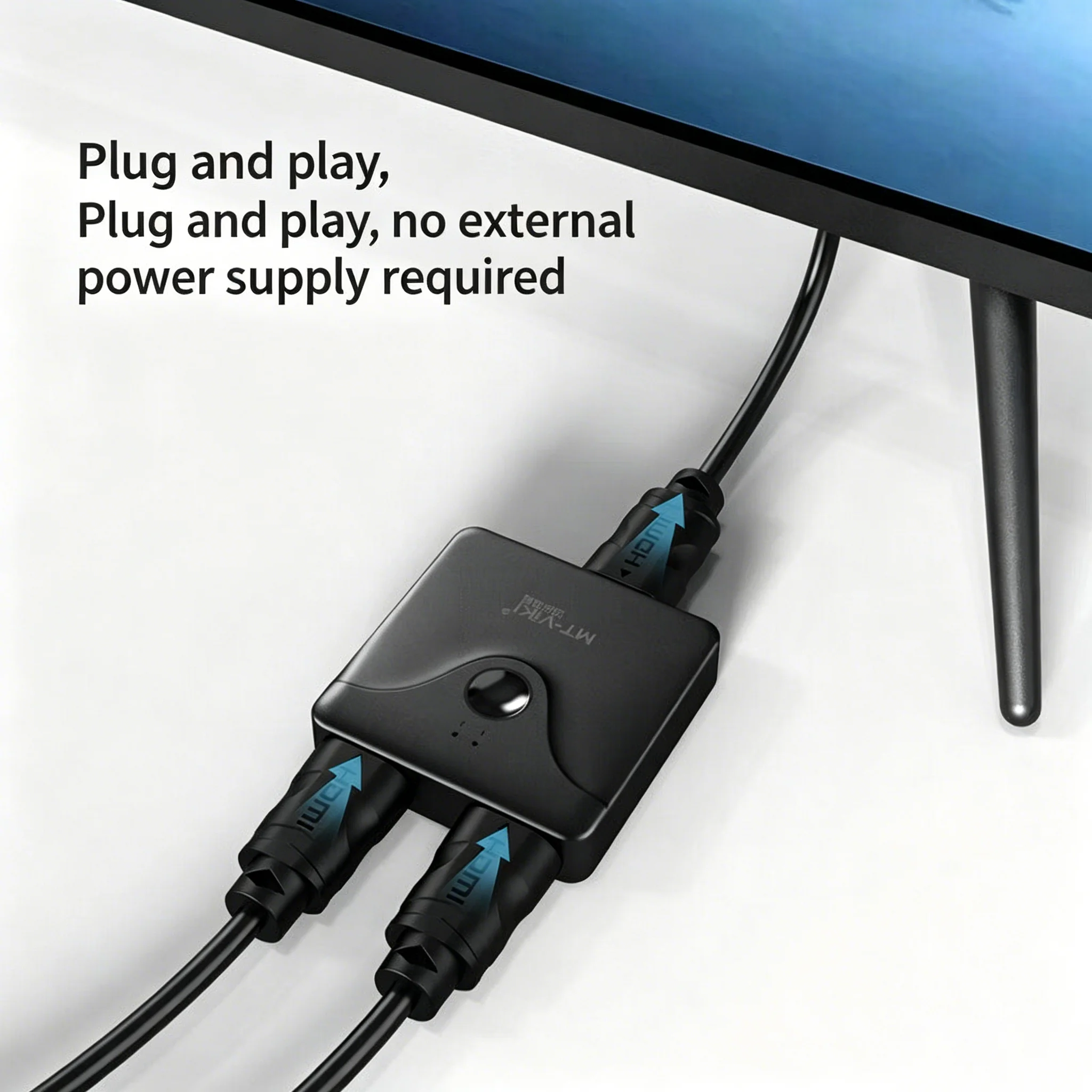 

MT-VIKI 2Port HDMI-Compatible Switch Bi-directional 2 in 1 Out / 1 in 2 Out 4K@30Hz HD Video Switch Splitter MT-HD121