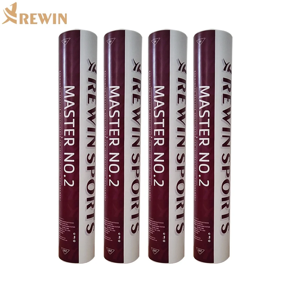 10 tubes M2 Top-level Badminton Goose Feather Cork Durable for Professional Tournaments