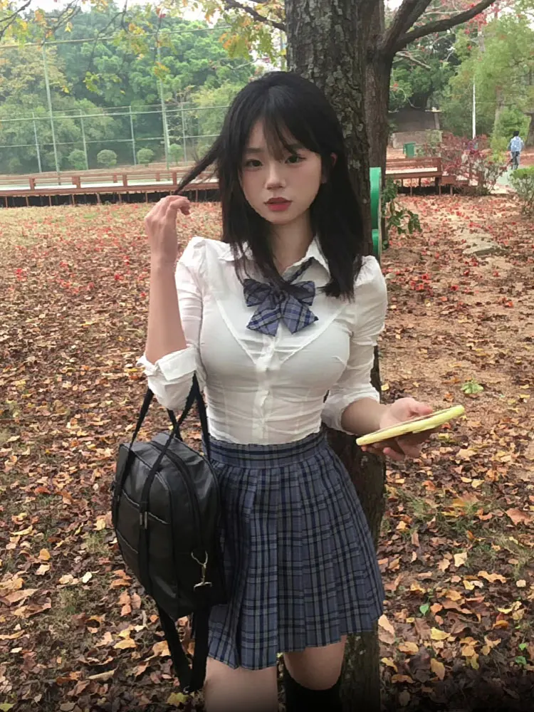 Original Pure Desire Spicy Girl JK orm Garniture de la taille irt Or pour femmes Sve Été Japonais Sle School orm Sli...