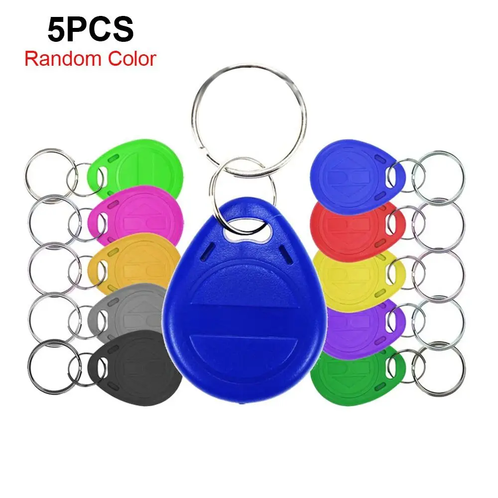 5pcs T5577 Rewritable 125khz RFID Tag, Blank Key Tag, RFID Keys, RFID Key Fobs Duplicate Overwrite Programmable NFC Tag Card