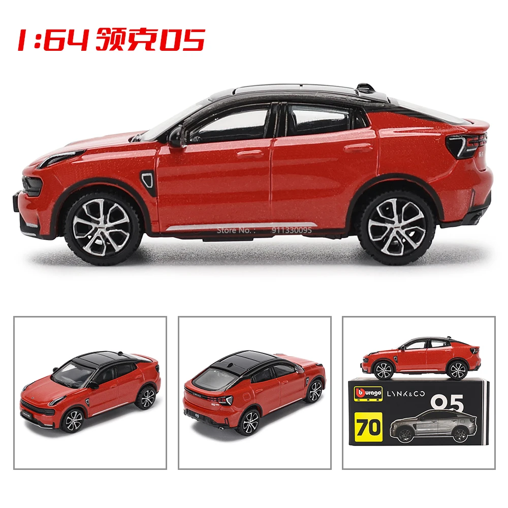 Bburago 1:64 LYNK model simulation of collar alloy Micro high precision model Car Model Collection Kids Xmas Gift Toys for Boy