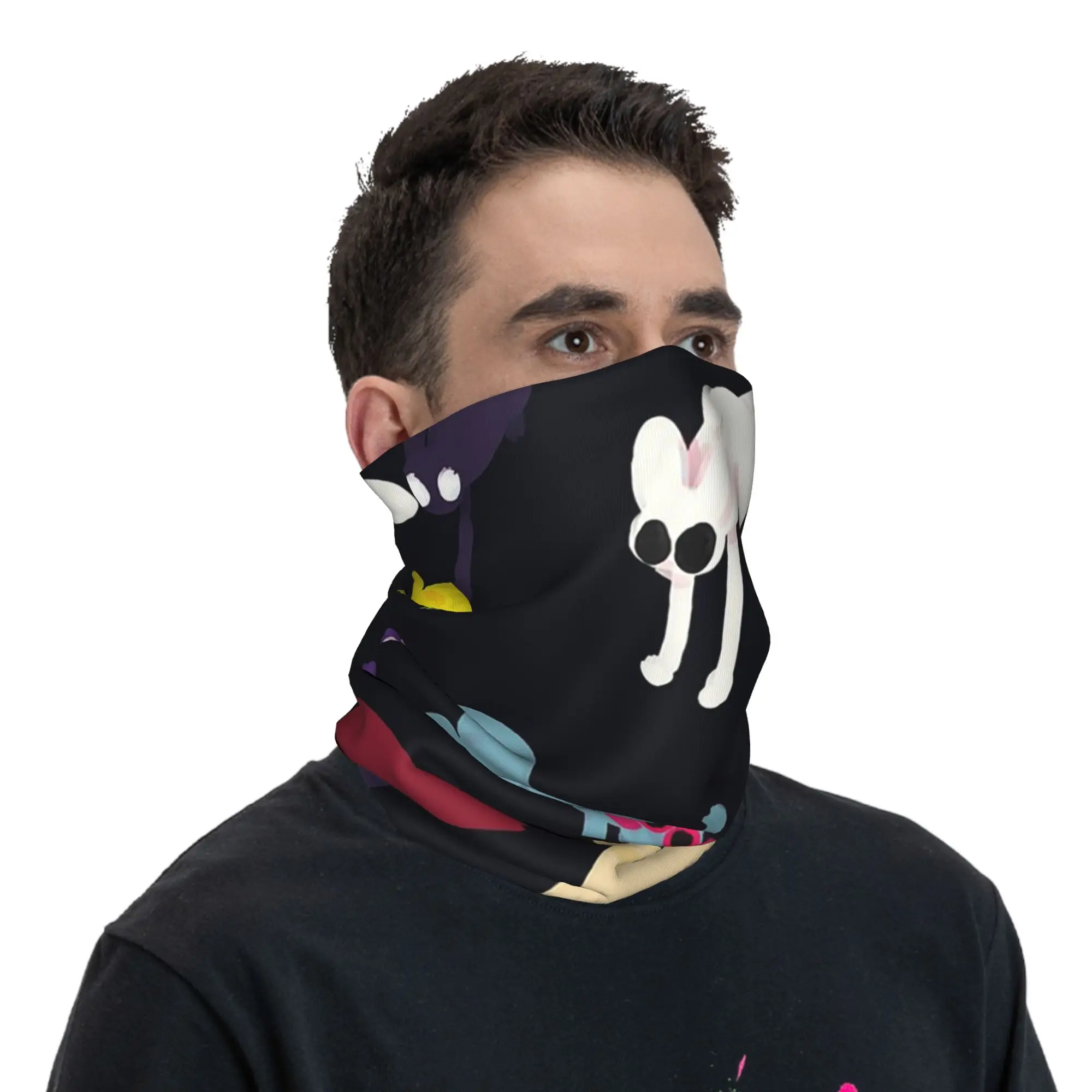 Rain World Slugcats Pattern Game Bandana Neck Cover Printed Wrap Scarf Cycling Scarf Cycling Unisex Adult Winter