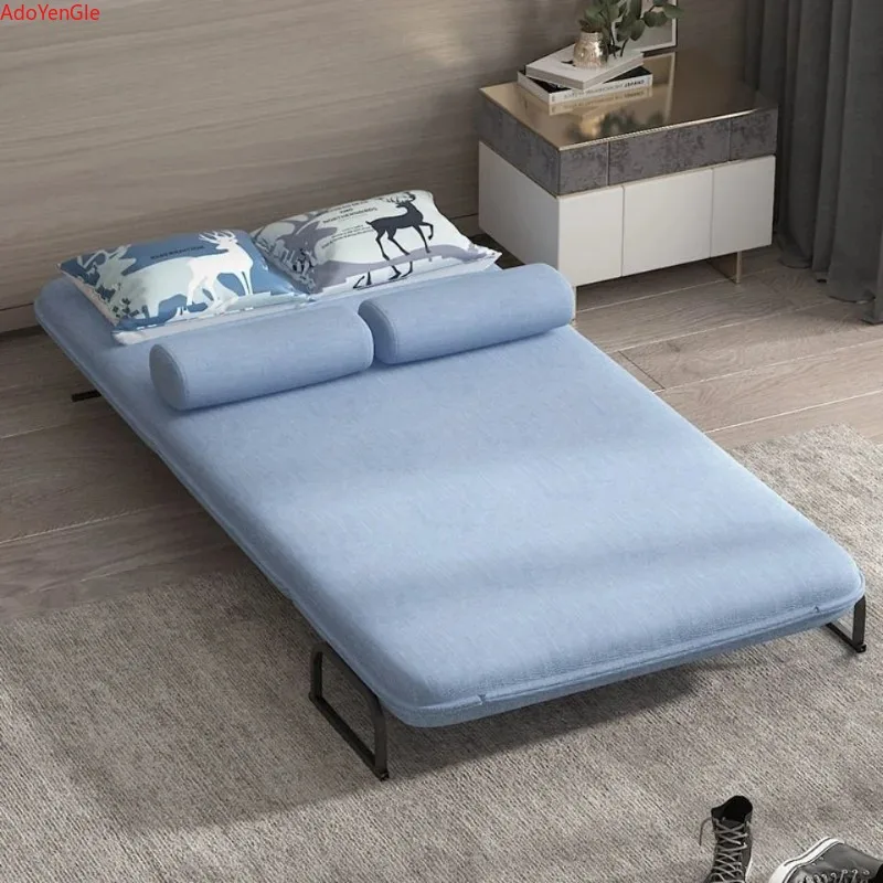 Folding movable sofa bed Multi-functional dual-purpose double small living room bedroom washed single small house lounge chair