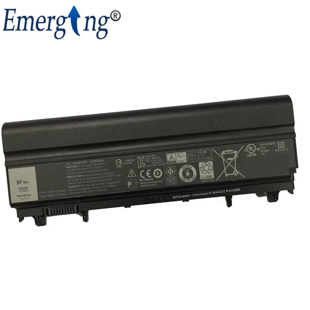 97Wh N5YH9 FT6D9 3K7J7 M7T5F VV0NF E5440 E5540 Battery For Dell