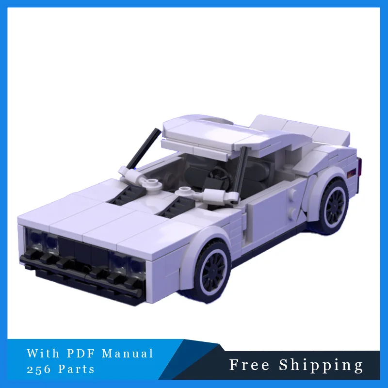 256 Uds. Venta caliente MOC creativo coche de Rally blanco modelo de bloques de construcción modulares niños educación DIY montaje juguete regalo de cumpleaños