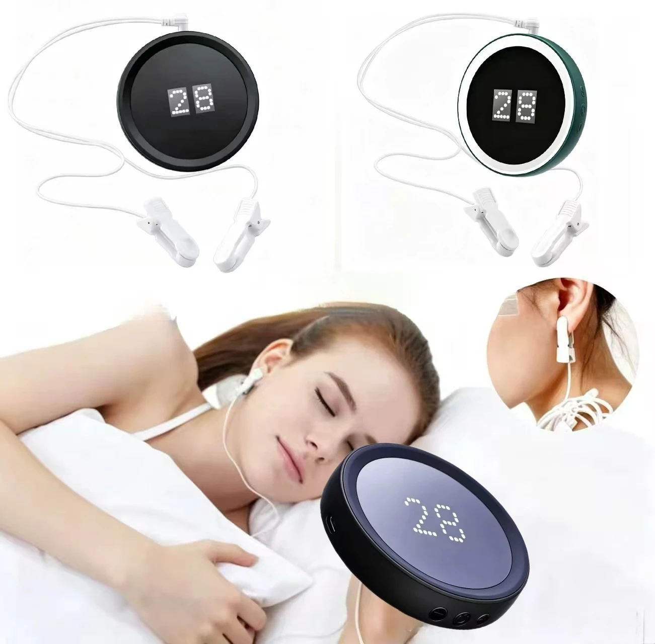CES Therapy Device All-in-One for Sleep Stress Migraine Anxiety Depression & Vagus Nerve Stimulation