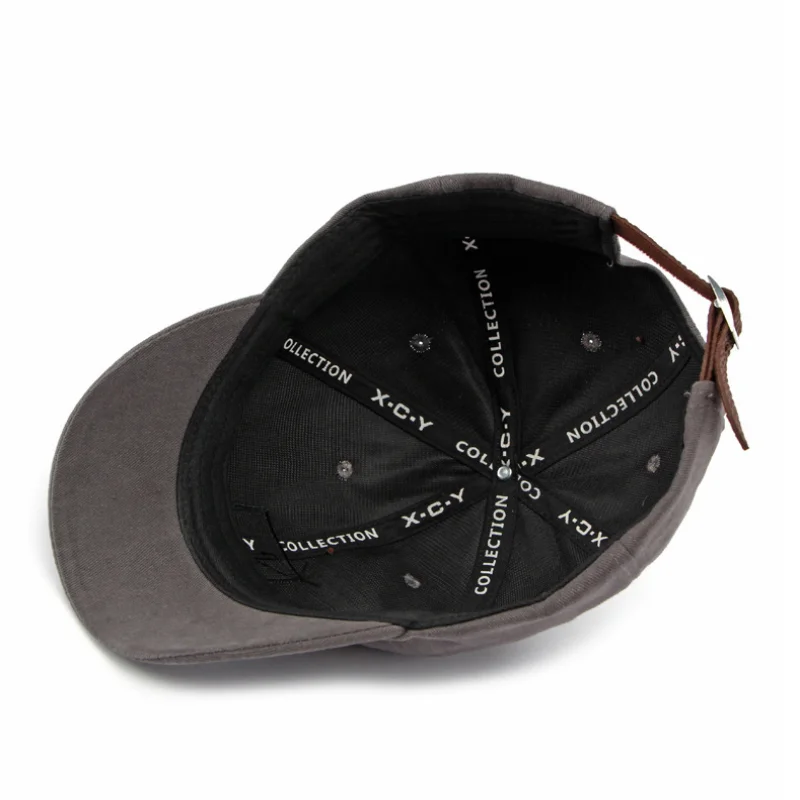 Japanese Washed Cotton Short Brim Baseball Cap Soft Top Men Women Outdoor Visor Hats New Cloth Label Embroidery Trucker Caps