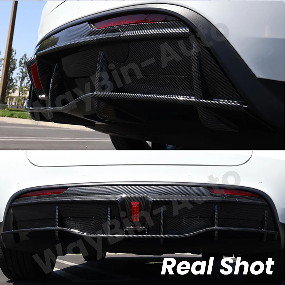 Model Y 2020- 2023 Body Kits For Tesla AZF Sport Tunning Rear Diffuser Spoiler Front Bumper Lip Side Skirt Glossy Carbon Parts