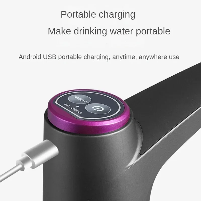 Бутылка с водяным насосом, автоматический электрический диспенсер для воды, бытовой переключатель для питья на галлон, умные устройства для очистки воды, 1200 мАч