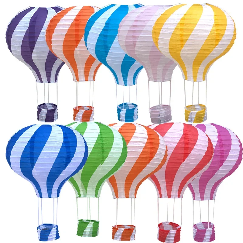30/40CM Hochzeits- und Geburtstagsdekoration Heißluftballon Papierlaterne Weihnachtsfest Bar-Deko Bastel-DIY Hängende Luftballon-Laterne