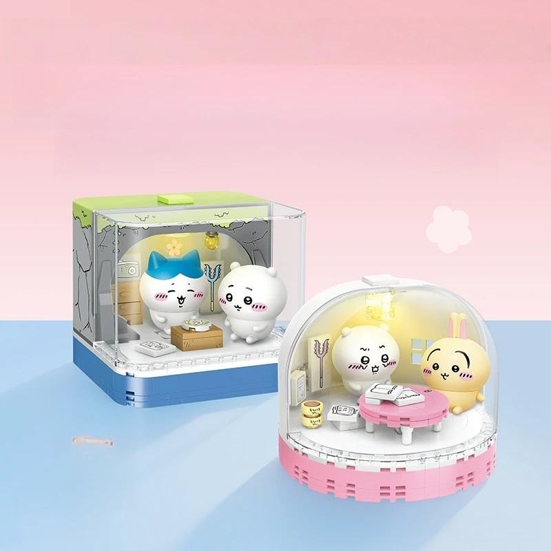 

Keeppley Chiikawa Building Blocks Animation Peripheral Children's Assembly Toys Hachiware Usagi Model Cartoon Birthday Gift