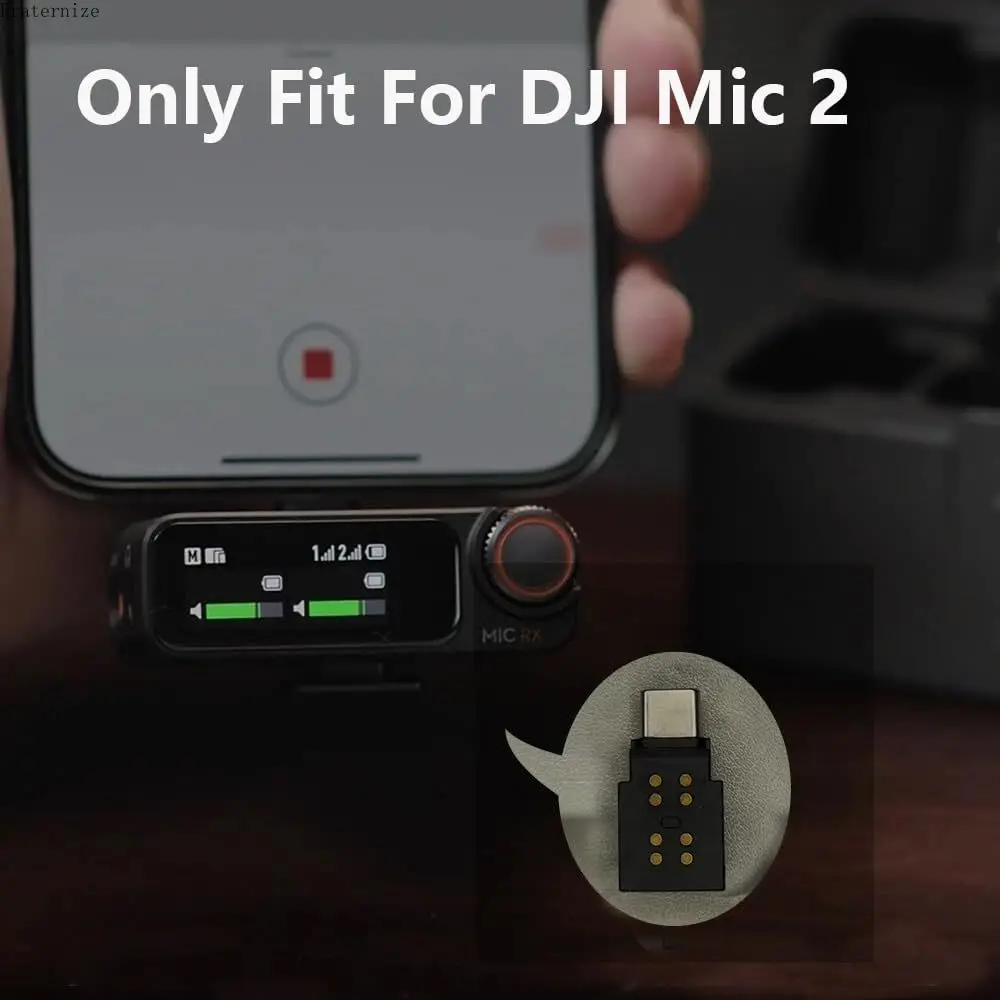 Adapter USB-C do DJI Mic 2, telefon komórkowy, smartfon USB-C/PC/Mac, akcesoria do iPhone 15/16, seria Android Type-C — zdjęcie produktu 4