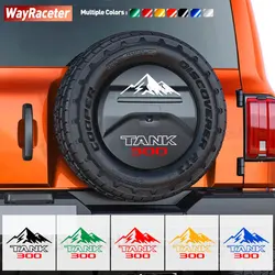 Reflective Car Trunk Rear Spare Tire Sticker For GWM Great Wall Tank 300 Off Road Mountain 2022 2023 2024 2025 Accessories