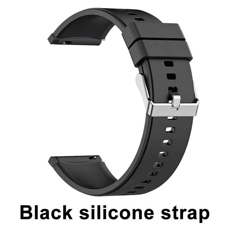 Black silicone strap