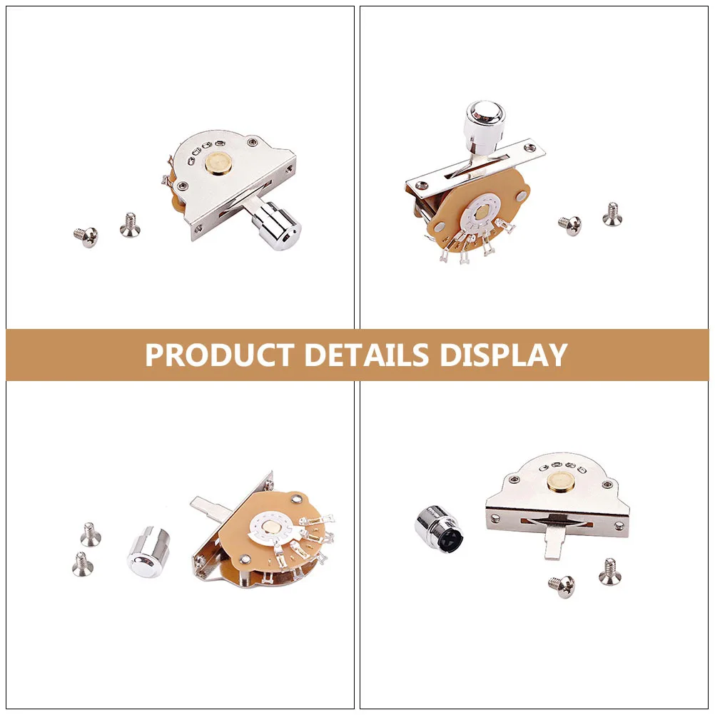 

1Set Guitar Lever 3 Way Pickup Selector Switch Easy Install Replacement Part for Electric Guitar Supplies 3 Way Pickup Lever