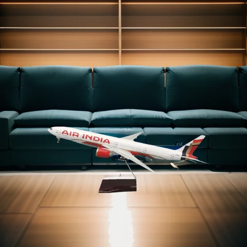 

47CM 1:157 Scale India B777 Diecast Airplane Model with Stand Resin Display Toy Model Kit Aircraft Accessories Collectible