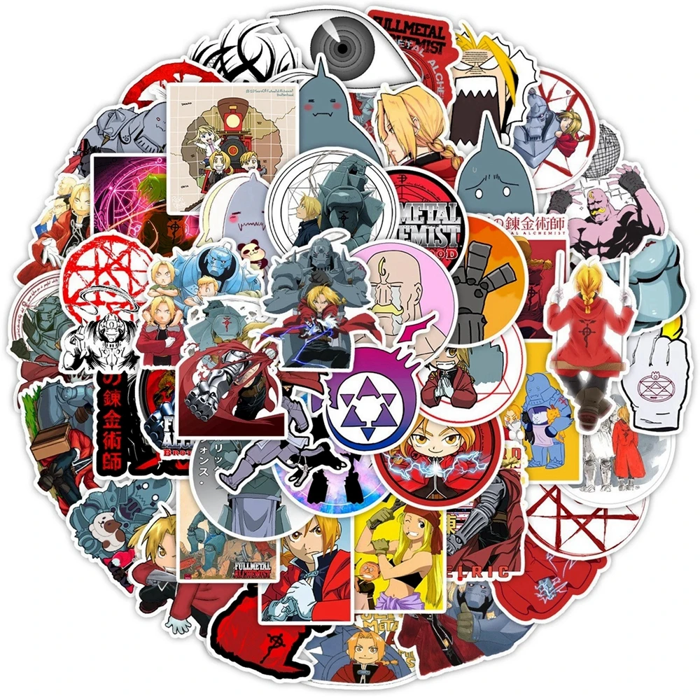 Sticker Sheet Set - 1 Packung Anime-Aufkleber Fullmetal Alchemist Actionfiguren