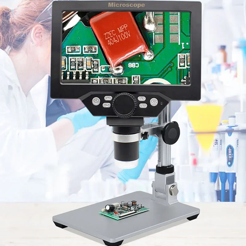 

Small New 1200x High-definition Digital Electron Microscope Industrial Magnifying Glass 7-inch Display Screen Mobile Phone Mothe
