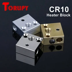 Torlipy CR10 Heater Block CR 10 Heated Block High Temperature 3D Printer Heaterblock For Creality Ender 3 5 Hotend MK8 Nozzle