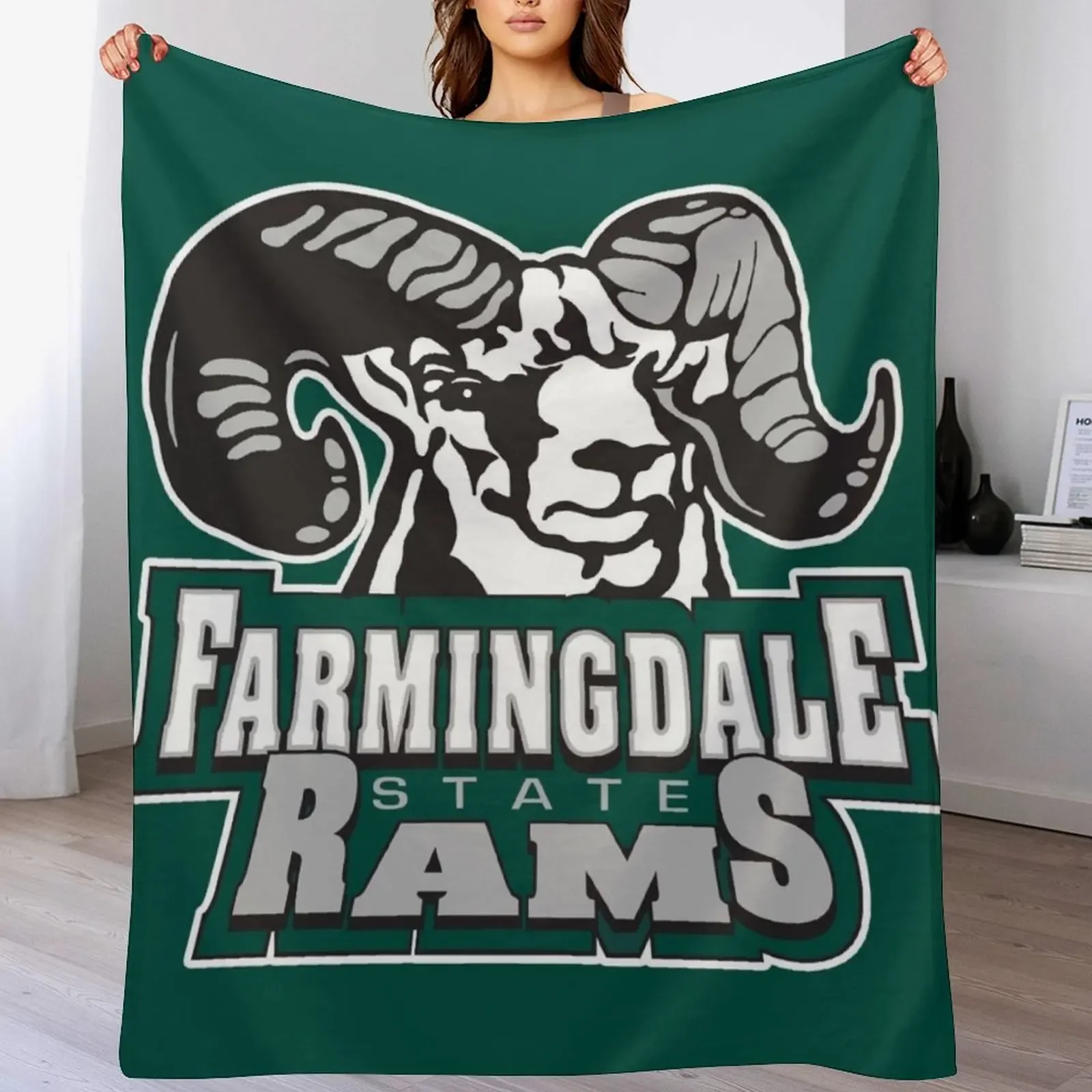 

Farmingdale State College Throw Blanket for sofa Flannel Bed Blankets