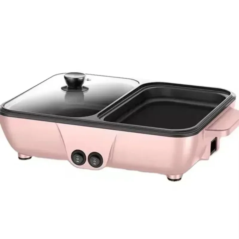 Multi-Function Indoor Electric Barbecue Grill - Hot Pot Combo Smokeless