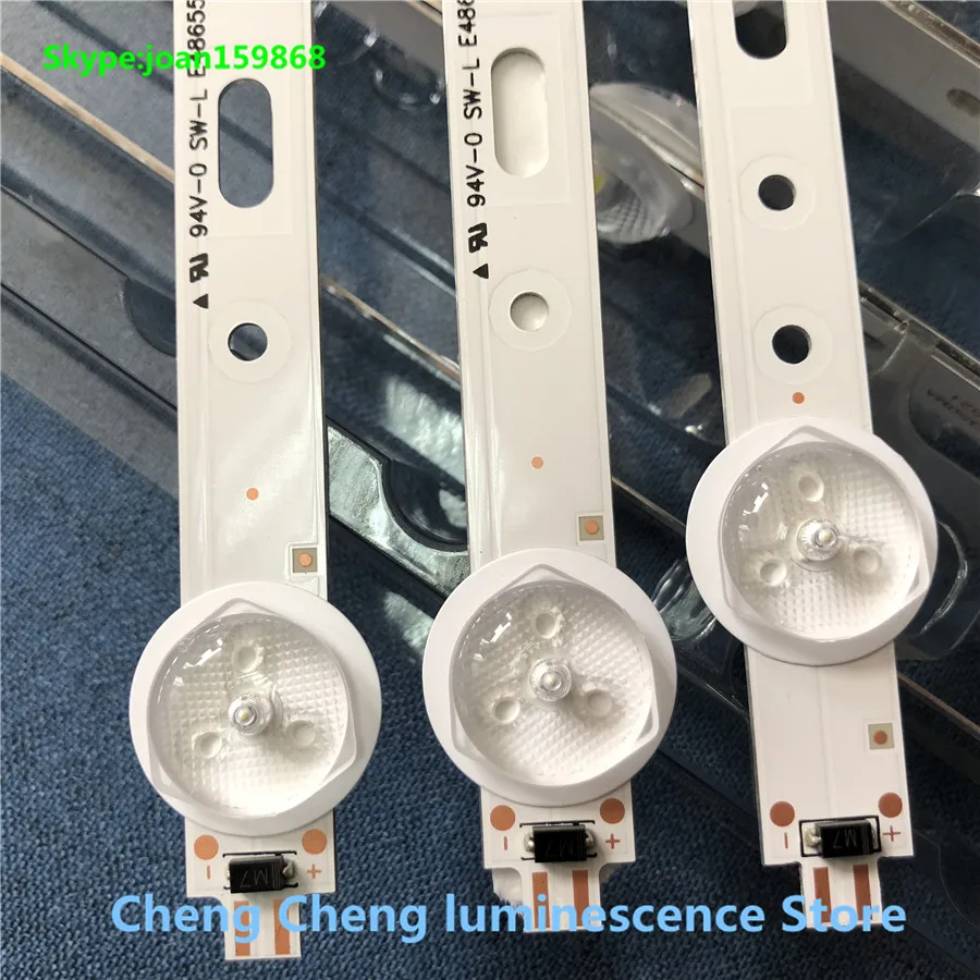 3pcs 6LED/7LED 580mm LED backlight strip for 32W1333B 32L2200U SVS320AD7 SVS320AA6 LTA320AP33 LC-32LD135K 32L2200U 100%NEW