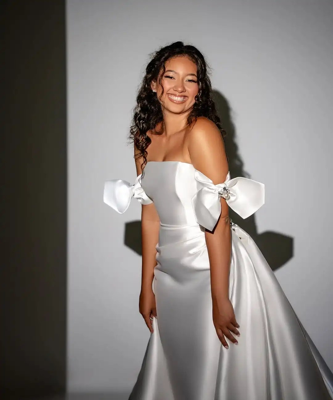 Robes De mariée sirène en Satin sans bretelles, de haute qualité, avec traîne détachable, sur mesure, 2026