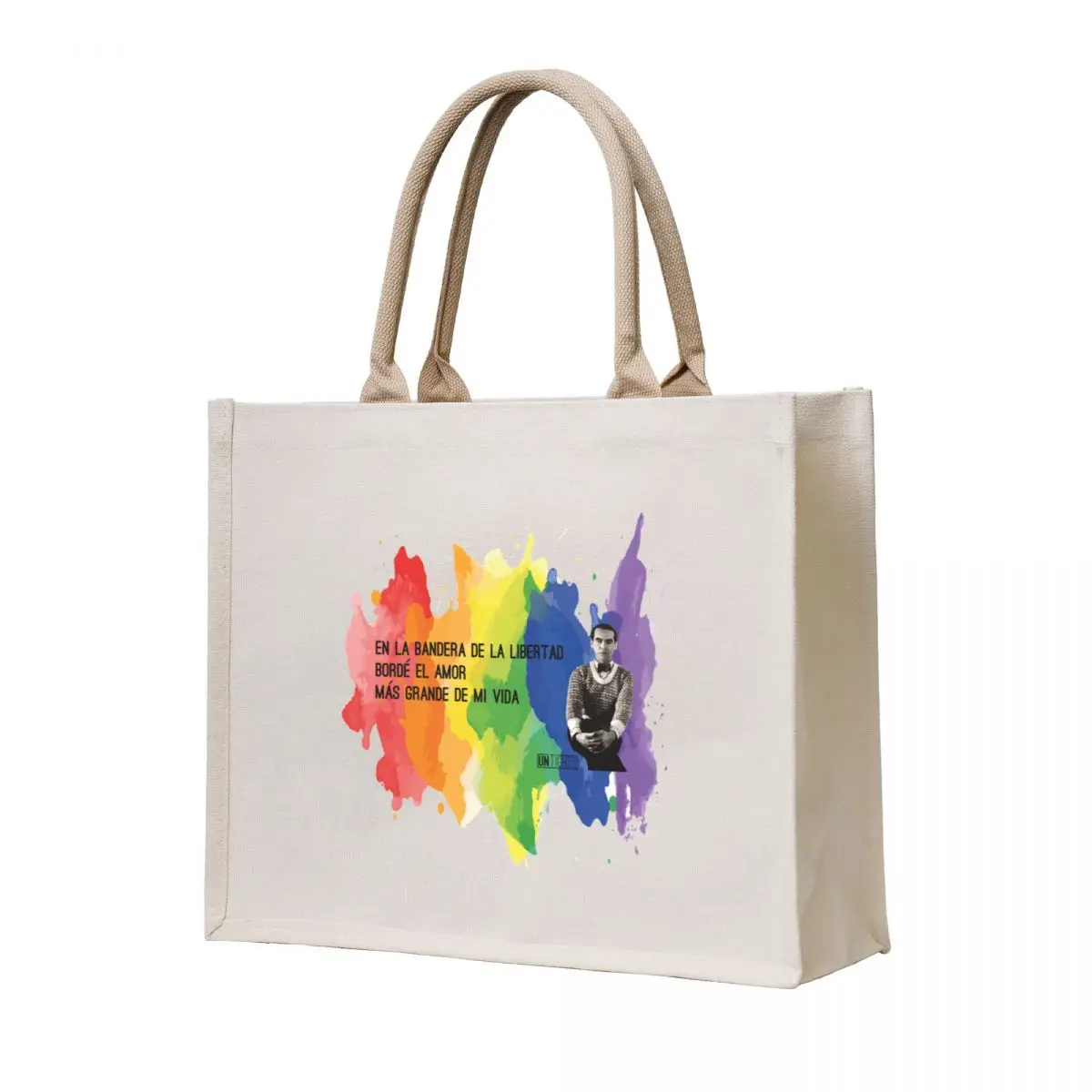 

Lorca Flag of Liberty Tote Bag canvas shopping bag Lady bag shopping bags foldable sacs de shopping