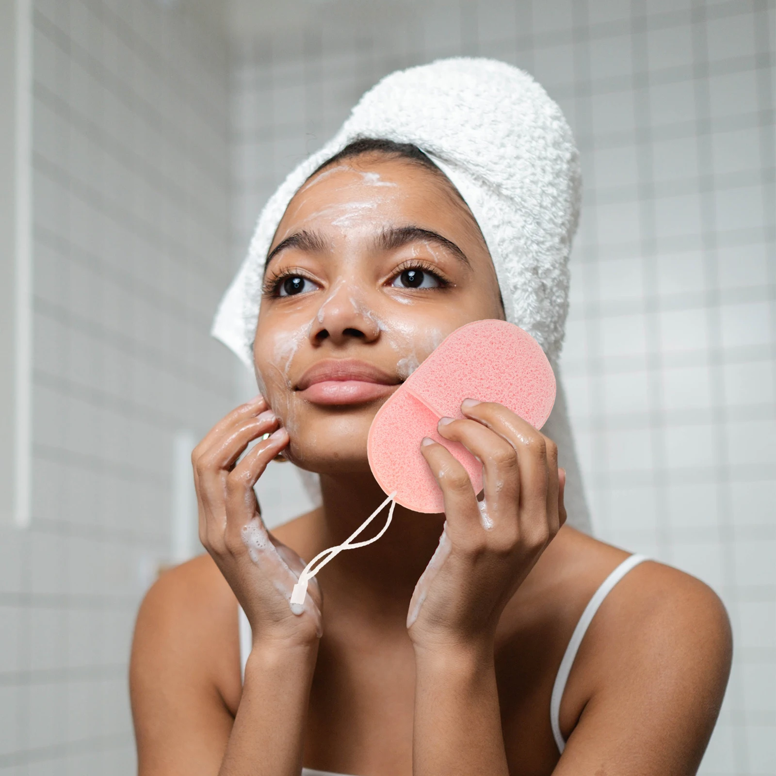 

3Pcs Sponges Exfoliating Cleansing Pads Facial Cleaning Tools For Women Makeup Removal