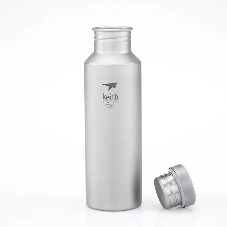 Large Capacity 700ml/23.6oz Titanium New Material Sports Water Bottle Leap Proof and Leakproof Drinkware for Camping & Hiking