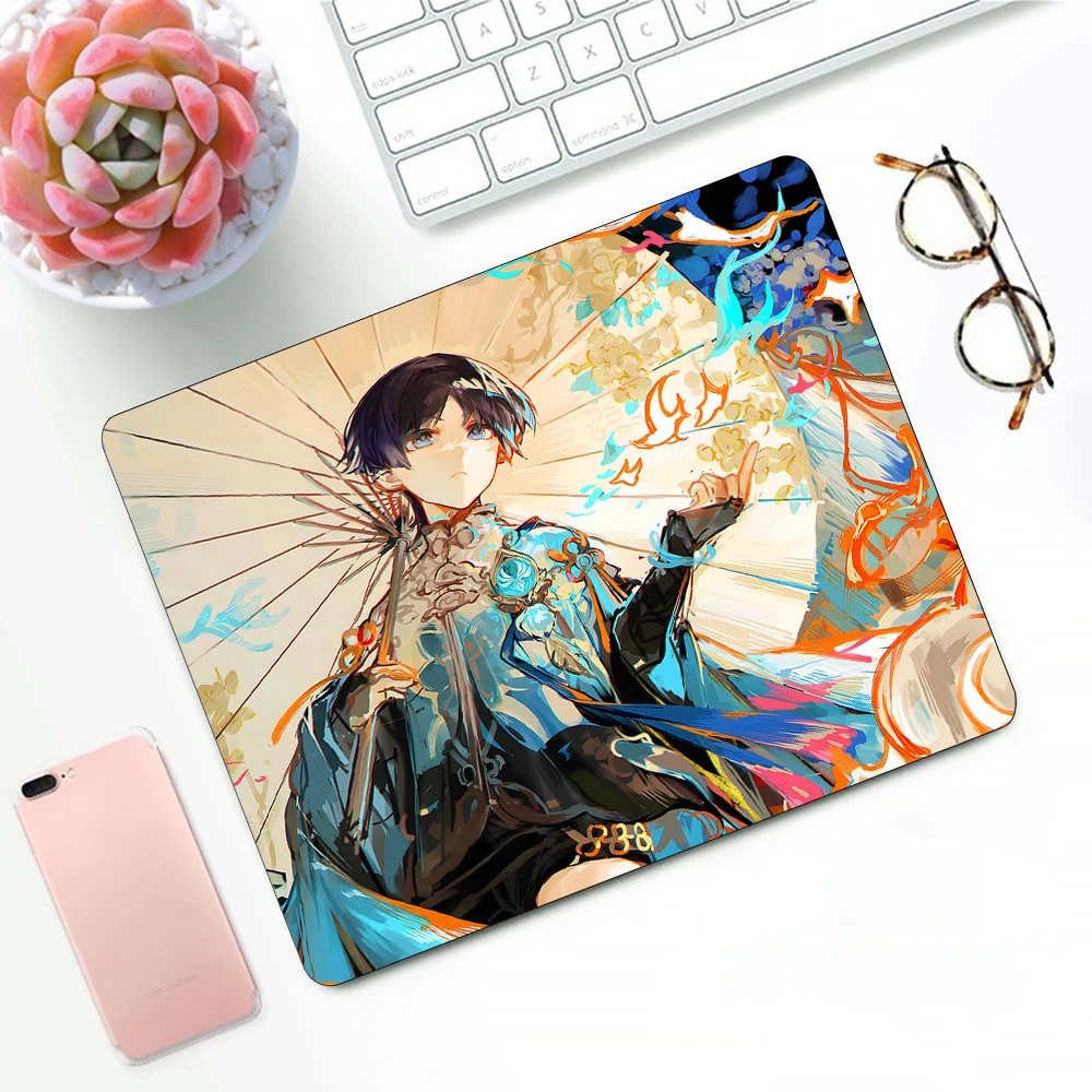 Wanderer Genshin Impact Gaming Mouse Pad XS Small Mousepad For PC Gamer Desktop Decoration Office Mouse Mat Deskmat Rug