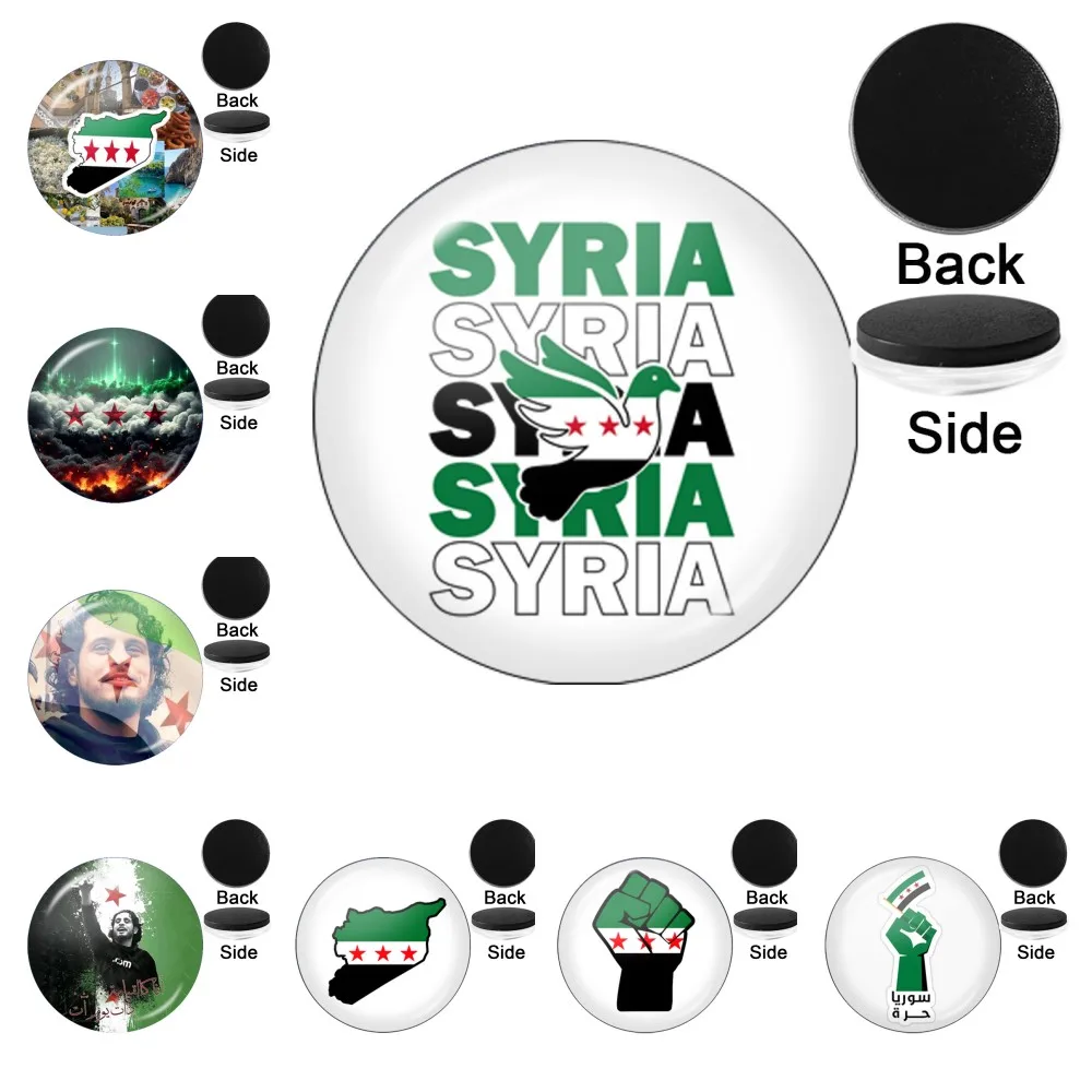 

Национальный флаг Сирии, магниты на холодильник, заметка для сообщений, фото, подарок, подходит для офисных досок, шкафов и посудомоечных машин, часть 2