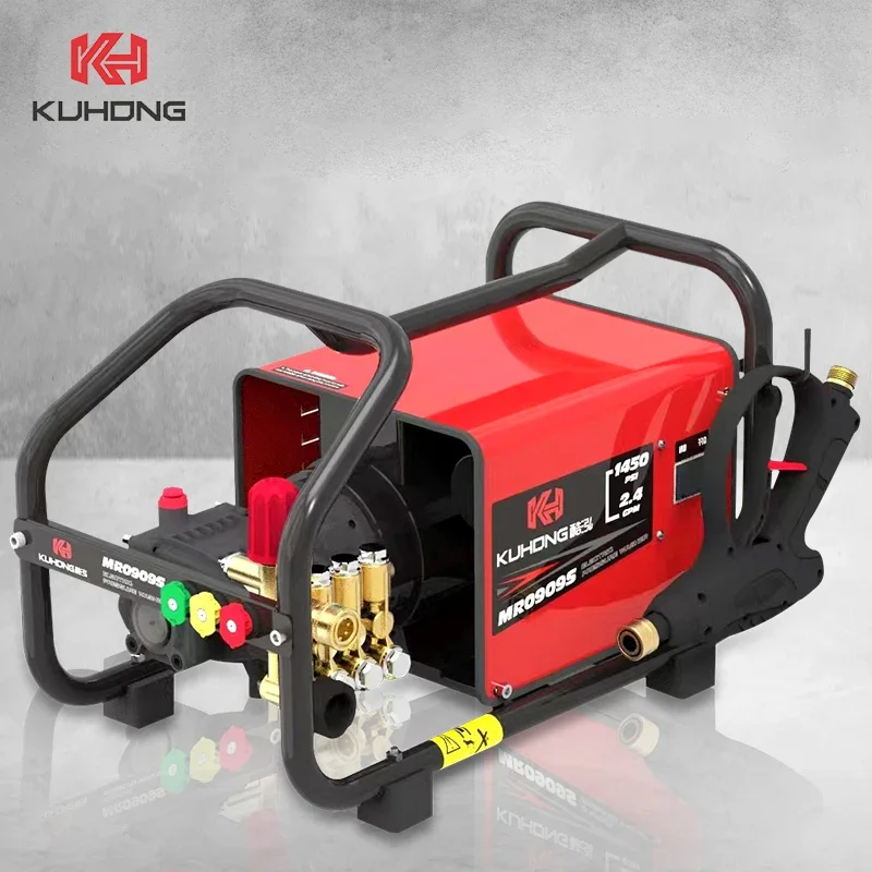 

Kuhong Electric Pressure Washer Machine 1400 Psi 110V Power High-Pressure Pump And Motor