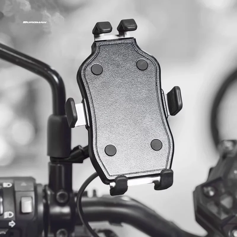 For SUZUKI Burgman 400 650 125 AN400 AN650 AN SKYWAVE 400 Motorcycle CNC Handlebar Mobile Phone Holder GPS bracket