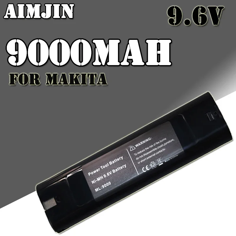 

9.6V 9.0Ah Battery for Makita 9000 9001 9002 9033 9600 191681-2 192533-0 632007-4 ML900 ML902 903DW Cordless Drill Batteries