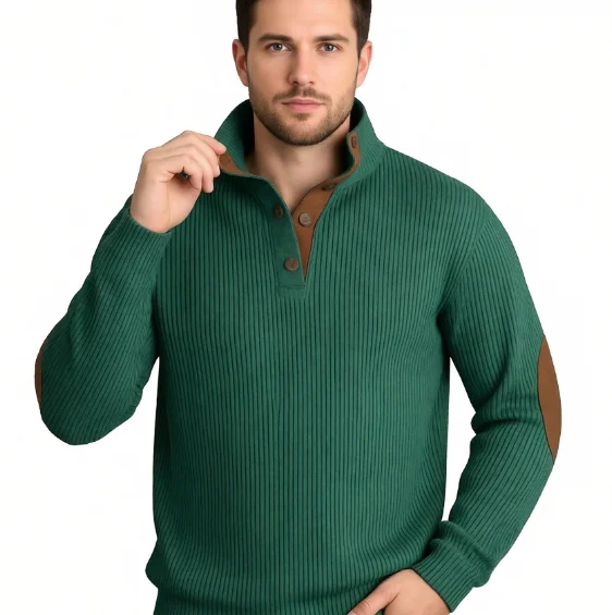 

Мужская толстовка для отдыха весна-осень с воротником-стойкой, длинным рукавом, в стиле пэчворк, с вельветовыми вставками и полосками, мужская одежда