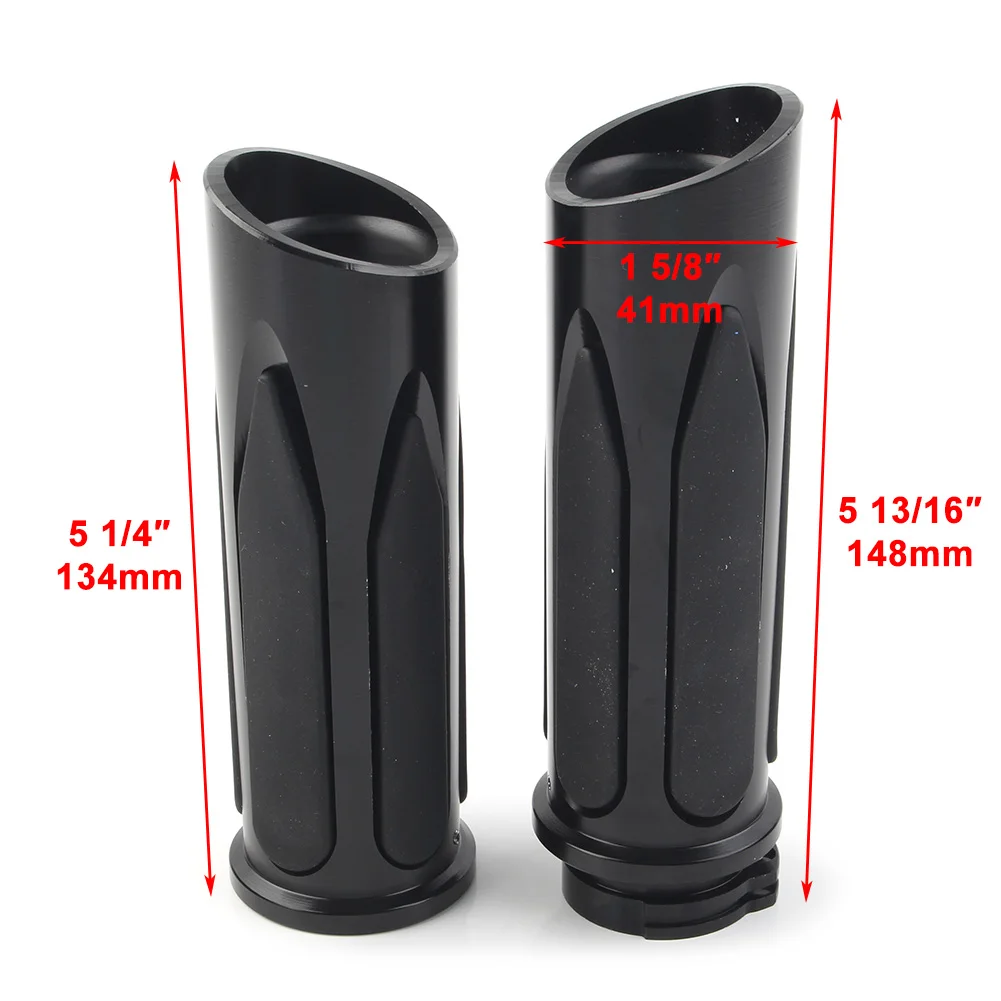 1Pair Motorbike Soft Touch Hand Grips For Harley-Davidson Touring Street Road Glide Electra Glide