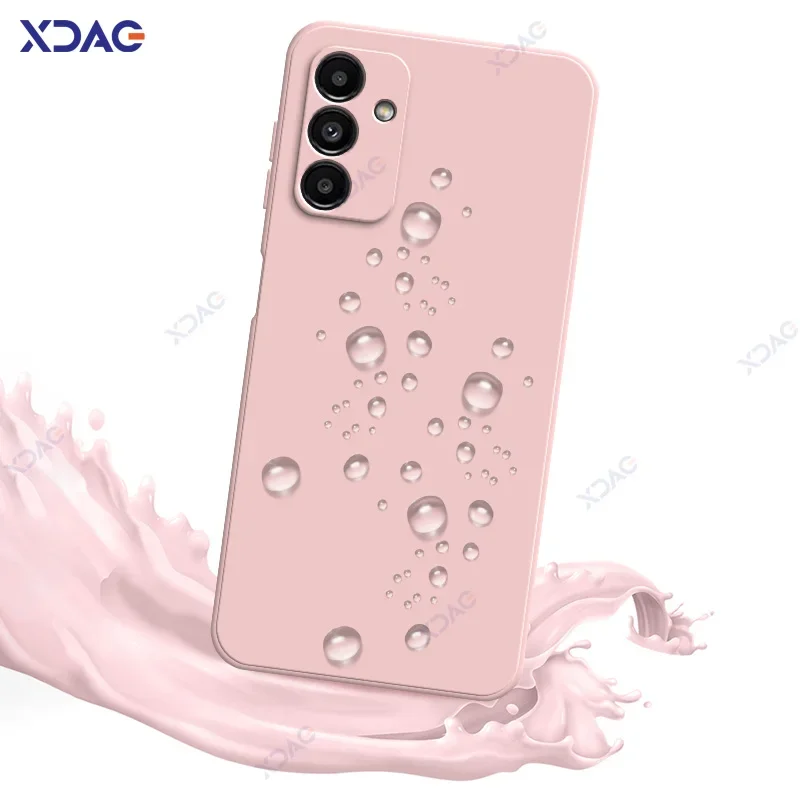 Cute Fashion Silicone Cover Cases for Samsung Galaxy A13 A23 A33 A53 A73 5G SamsungA13 SamsungA23 360 Soft Square Liquid Armor