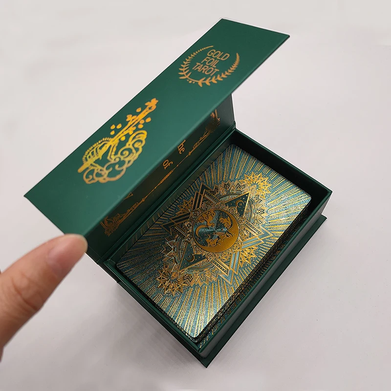 【正規品オラクルカード】海外美麗デッキ✨古代の知恵オラクル ゴールドエッジ 金縁 新しいライダーウェイトデッキゴールド箔タロットカード神秘的なボード