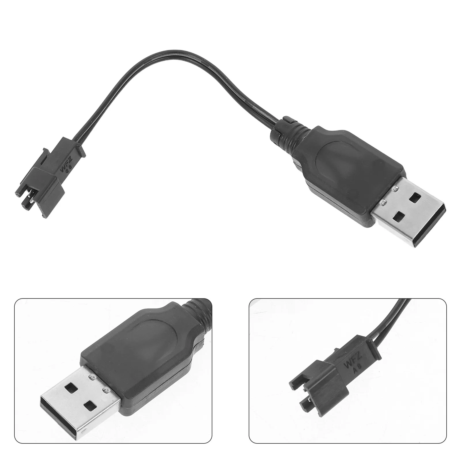 

12Pcs USB Charging Cable Short USB C Connector for Electric Charging Adapter Rc Car Bubble Machine Power Supply
